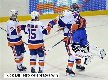 Frans Nielsen,  P.A. Parenteau, Zenon Konopka, Rick DiPietro
