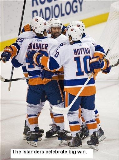 Nino Niederreiter, Michael Grabner, Doug Weight, Mike Mottau