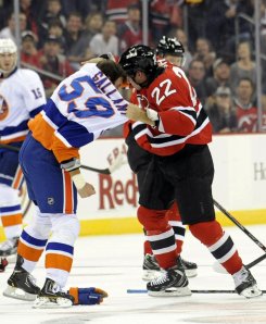 Ready To Rumble: Brett Gallant and Krys Barch square off. Bill Kostroun/Associated Press 