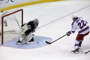 Brian Boyle beats Marc-Andre Fleury in the first period of Game 7.  Associated Press/Getty Images