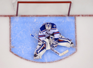A defeated Henrik Lundqvist can't look after the Rangers were defeated by the Kings for the Stanley Cup. Getty Images/AP