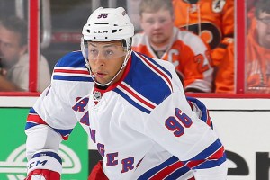 Emerson Etem will make his Rangers debut tonight at Montreal. AP Photo by Elsa/Getty Images