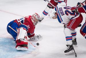 Chris Kreider is stopped by Carey Price in a Rangers 3-0 loss to the Canadiens.   AP Photo by Graham Hughes/The Canadian Press MANDATORY CREDIT